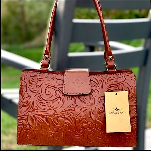 Patricia Nash Handbags - New HTF Patricia Nash Hand Tooled Leather Collection Florence Rienzo Satchel